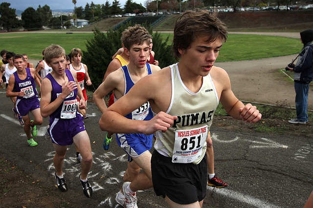 2010NCSXC BD3-051.JPG - 2010 North Coast Section Cross Country Championships, Hayward High School, Hayward, California